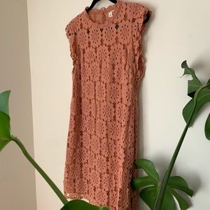 Flower-patterned Cut-out Dress